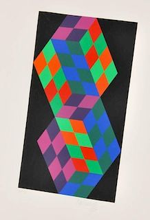 Victor Vasarely Print, Signed Edition