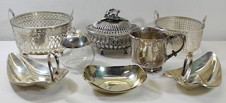 SILVER. Assorted Decorated Silver Hollow Ware