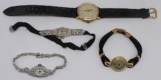 JEWELRY. Vintage Men's and Ladies Watch Grouping.