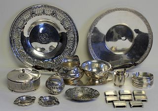 SILVER. Assorted Silver Hollow Ware.