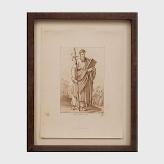 Attributed to Sebastien Leroy (?-1832): St. Paul; St. Jean;  and St. Matthieu 