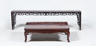 Three Chinese Hardwood Tables 