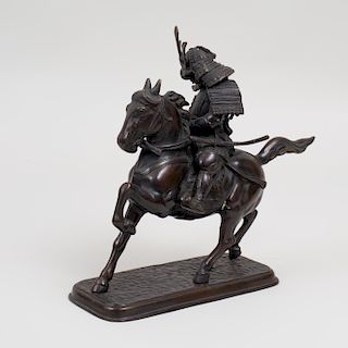 Cast Bronze Figure of a Japanese Warrior