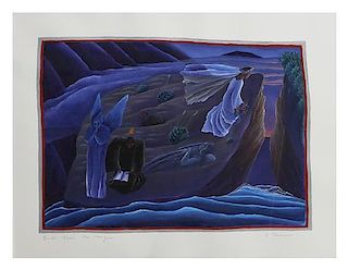 Katie Thamer Treherne, (American, 20th century), The Bride Above the Canyon, 1984