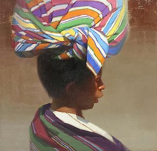 William E. Sharer, (American, 20th century), Bulto de Colores