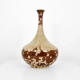 Monumental Paul Adams Crystalline Vase