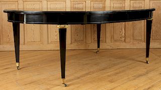 EBONIZED DIRECTOIRE STYLE DINING TABLE BY JANSEN