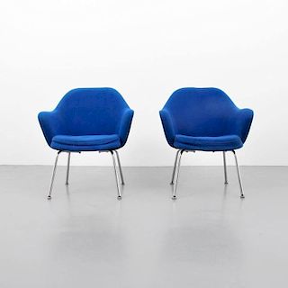 Eero Saarinen Arm Chairs, Pair