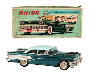Tin Litho and Painted Friction 1958 Buick Century.