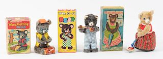 Lot of 3: Tin Litho and Fur Covered Bears.