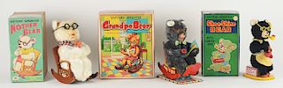 Lot of 3: Tin Litho and Fur Covered Battery Operated Toys.