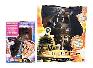 Lot Of 2: Contemporary Battery Operated Doctor Who Daleks. 
