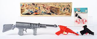 Lot of 3: Early Plastic Space Guns.