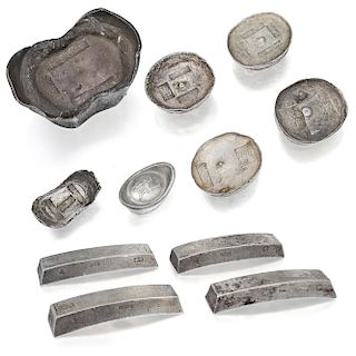 Rare Ancient Chinese Sterling Silver Sycees