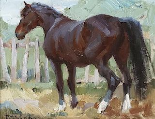 Frank B. Hoffman, (American, 1888-1958), The Saddle Horse