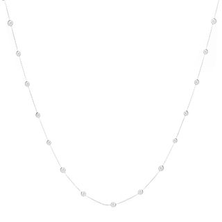 7.0ct TW Diamond and 18K Gold Necklace