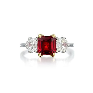 A 1.51-Carat Ruby and Diamond Ring
