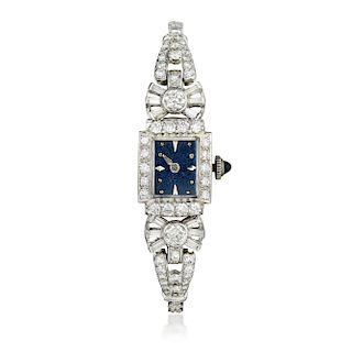 Hamilton Ladies Diamond Watch in Platinum