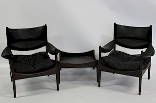 MIDCENTURY. Kristian Vedel Rosewood "Modus" Chairs