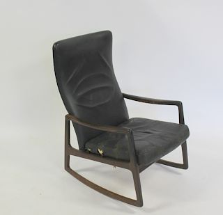 MIDCENTURY. Ole Wanscher Rosewood Rocking Chair