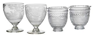 Two Pair Crystal Table Urns, Baccarat