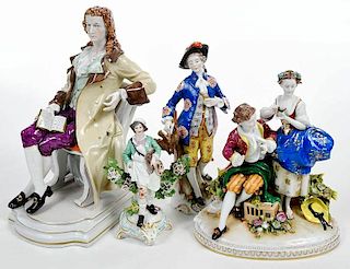 Four 19th Century Porcelain Figurines, Chelsea