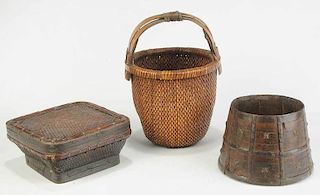 Three Asian Baskets