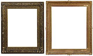 Two Gilt Wood and Composition Frames