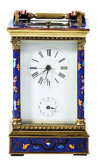 Champlevé Carriage Clock