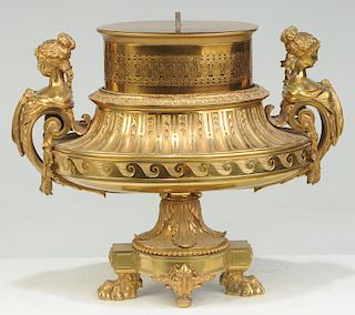 Louis Philippe Style Gilt Bronze Glass Top Table
