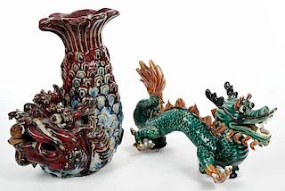 Two Chinese Figural Ceramics