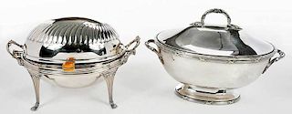 Two pieces silver plate
