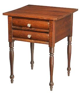 Southern Federal Cherry Two Drawer Table