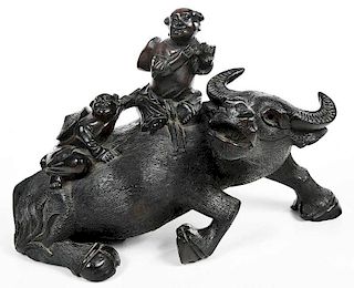 Chinese Carved Water Buffalo Figure