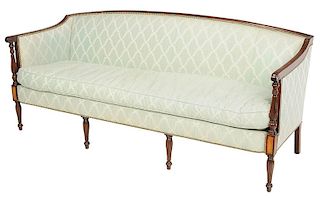 Silk Upholstered Sofa