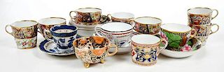 18 Imari, Booths Porcelain Cups and Saucers
