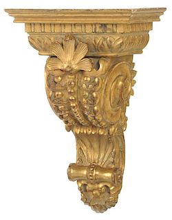 Carved and Gilt Louis XV Style Bracket