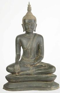 Bronze Seated Buddha Figure