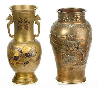 Two Asian Bronze Vases