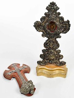 Continental Baroque 19th century Reliquary, Font