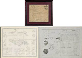 Three Atlas Maps, West Indies and Sun Chart