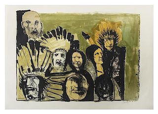 Leonard Baskin, (American, 1922-2000), Untitled, 1974