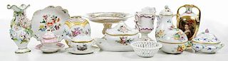 Large Group Continental Decorated Porcelain