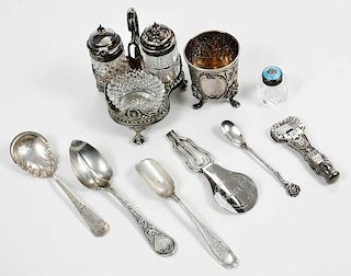 Assorted Silver Flatware/Items, 59 Pieces