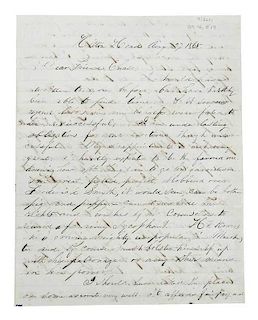 1865 Letter Freeman's Bureau (Reconstruction)