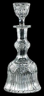 Cut Glass Decanter, Pitkin and Brooks