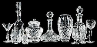 Group 45 Pieces Waterford Cut Glassware
