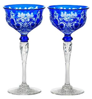 Pair Stevens and Williams Cobalt to Clear Stems
