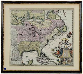 Matthias Seutter Map of North America
