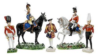 Dresden Porcelain Military Figures